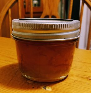 Tartinade: a spread. In this case, homemade jam.