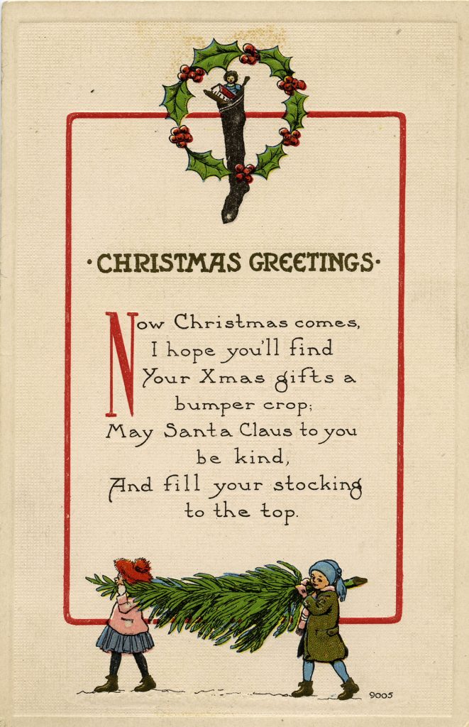 A digitised Christmas card from the Osborne Collection.
