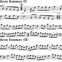Sheet music for L'homme à deux femmes